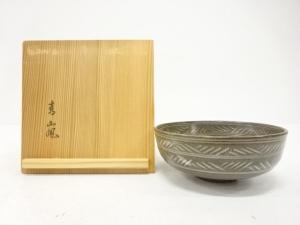 京焼　青嵐窯造　三島手　茶碗